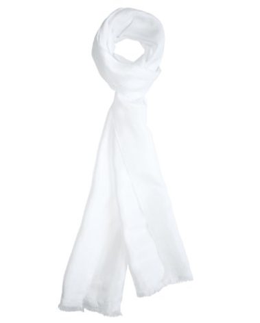 Royal Silk Dashing White Silk Aviator Scarf Pure 100% Silk – 8” x 60”