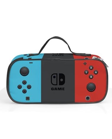ROVOZAR Video Game Pencil Case for Boys Girls, Game Controller Pencil Box for Kids Game Pen Bag, Large Capacity Game Pencil Pouch with Zipper Compartments for Office School