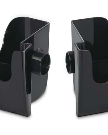 San Jamar Dome Garnish Caddies Attachable Trays for Kitchen, Bar, and Restaurants, Plastic, 5.25 Inches, Black