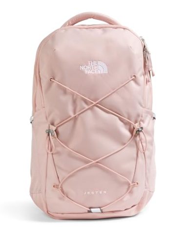 THE NORTH FACE Women's Jester Everyday Laptop Backpack | Commuter Travel Bag with Laptop Sleeve, Water-Repellent Finish, Spacious Compartment, Pink Moss, One Size