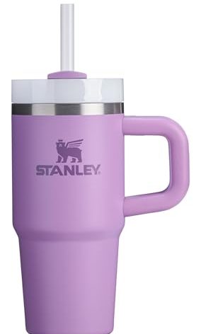 STANLEY Quencher H2.0 Tumbler with Handle and Straw 14 oz | Flowstate 3-Position Lid | Cup Holder Compatible for Travel | Insulated Stainless Steel Cup | BPA-Free | Lilac