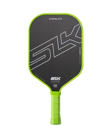 Selkirk Sport SLK Halo Power MAX Pickleball Paddle | Raw Carbon Fiber Pickleball Paddles with a Rev-Core Power Polymer Core | Designed for Ultimate Spin & Power | Green