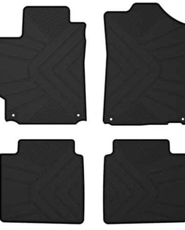 Floor Mats Compatible with 2006-2011 Toyota Camry, Custom Fit All Weather Toyota Camry Car Mats, Latex Heavy Duty Floor Liners Black 4-pc Set Accessories, 2007 2008 2009 2010