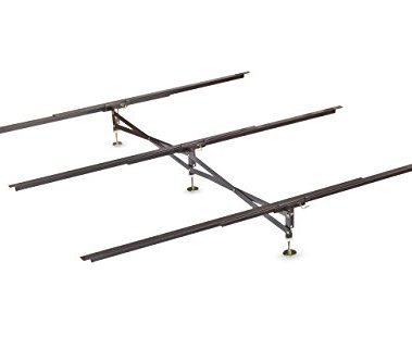 Glideaway X-Support Bed Frame Support System, GS-3 XS Model - 3 Cross Rails and 3 Legs - Strong Center Support Base for Full, Queen and King Mattress, Box Springs, and Bed Foundations
