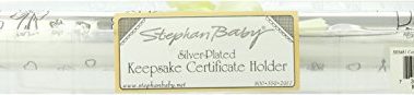 Stephan Baby Keepsake Gifts - Engraved Baby Baptismal Certificate Holder, Personalize-able, 9.5-Inch, Silver Plated