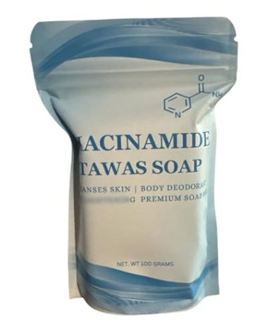 RosySkin Essentials Naicinamide Tawas Soap,Niacinamide Soap For Face And Body,Niacinamide Soap Bar,Suitable for People with Body Odor,Deep Cleans Skin 100g (1PACK ONLY)