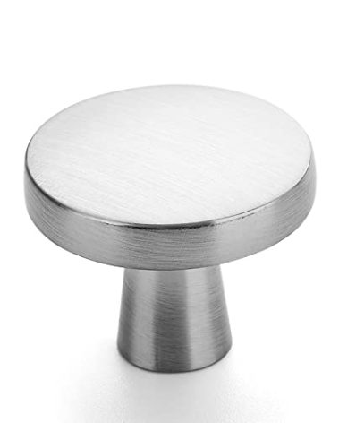 Ravinte 40 Pack Drawer Pulls 1-1/4 Inch Kitchen Cabinet Knobs Brushed Nickel Solid Round Dresser Knobs Simple Cabinet Hardware for Cupboard Drawer Handles