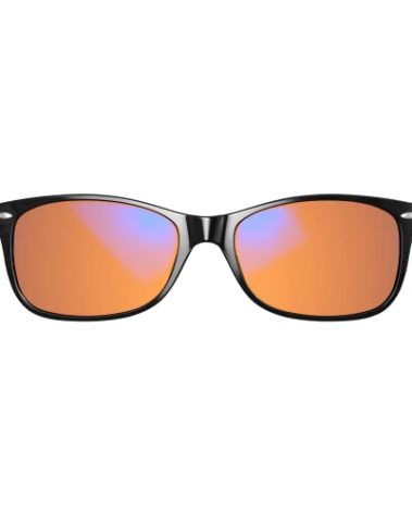 Swanwick CLASSIC NIGHT Blue Light Blocking Glasses for Women, Men. Sleep Aid, Anti Eyestrain Headache for Computer, Gaming, TV, UV Glare w/FREE $497 Training Course (Regular, Black)