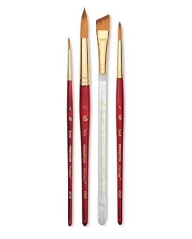 Princeton Series 4050 Heritage Synthetic Sable Brush Set- Blick Exclusive, Set of 4