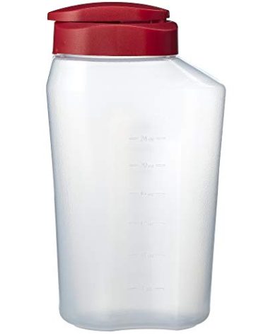 GoodCook 1 Quart Bottle – BPA Free Mixing Pitcher with Lid, Snap Lock Easy Pour Lid, Drink Containers for Fridge, Liquid Storage Container, Jugs for Drinks, Plastic Bottles with Lids