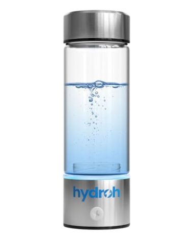 Hydroh Original Hydrogen Water Bottle 15oz, Portable Hydrogen Water Bottle 2024, Advanced Hydrogen Rich Water Maker with SPE/PEM for Home Office Fitness Travel Drinking