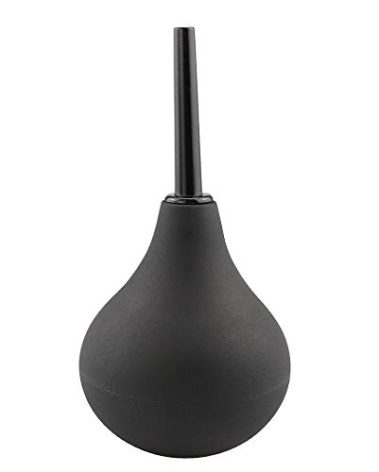 Anal Douche Enema Bulb Douche Enema Cleaner for Women’s or Men’s Health -for Colon Cleansing, Detox and Constipation (Balck, 7.4OZ)