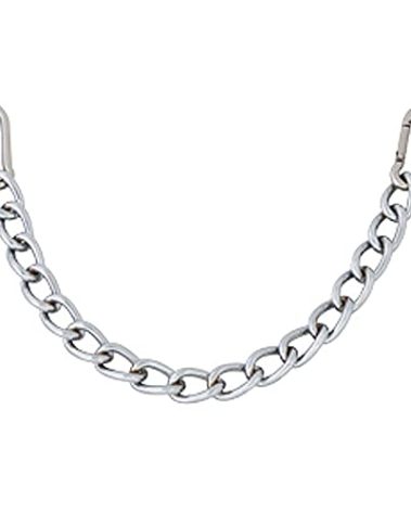 HILASON 9-1/2" Western Easy Clip Curb Bit Chain Heavy Duty Chrome Steel W/snap | Horse Chin for Bits Horses