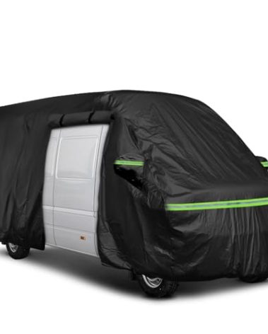 Gpaentsn Waterproof Class B Rialta Eurovan RV High Top Van 4 Zips Cover for up to 22.8ft (274.5 in) Van, Heavy Duty for RV Motorhome Camper, All Weather Protection Scratch, Dust, Snow Shield