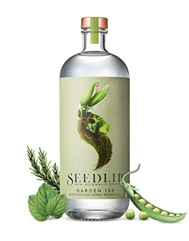 Seedlip Garden 108 - Non-alcoholic Spirit | Calorie Free, Sugar Free | Non-alcoholic Cocktails | 23.7fl oz (700ml)