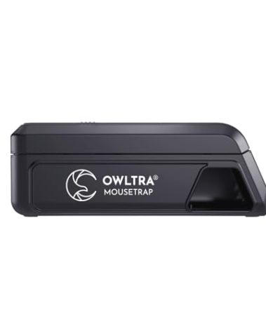 OWLTRA Indoor Electric Mouse Trap, Instant Eliminate Rodent Zapper with Pet Safe Trigger, Black, Small