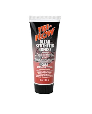 Tri-Flow TF23004 Clear Synthetic Grease - 3 oz. Tube , Red
