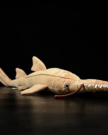 ZHONGXIN MADE Simluation Cute Saw Shark Toy - Proboscis Saw Shark, Simulation Animal Plush Toy Model Gift for Your Friends