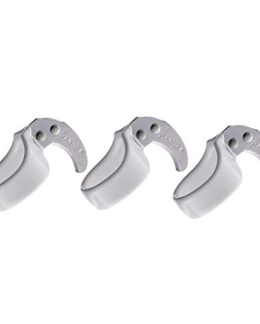 The Original Handy Safety Knife - 3-Pack - Utility Ring Knife for Finger with Sharp, Curved Blade - Ring Size 15 - Standard Blade - by Handy Twine Knife