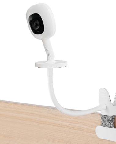 iTODOS Baby Monitor Mount Compatible with Nanit Pro Smart Baby Monitor & Flex Stand Baby Monitor, 8inches Flexible Arm Monitor Mount,Attach Your Baby Cam Wherever You Like-1pack