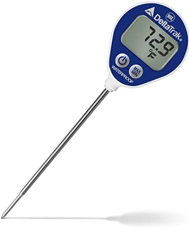 DeltaTrak 11050 Professional Digital Meat Thermometer for Kitchen Waterproof Lollipop Thermometer NSF Certified