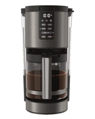 Ninja | Coffee Maker | 14-Cup Glass Carafe | Programmable | Includes Adjustable Warming Plate, Freshness Timer & Removable Water Reservoir | Black Stainless Steel | DCM201BK