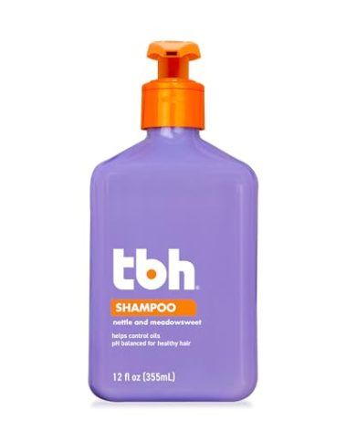 TBH Teen & Kids Shampoo - Lightweight and Detangling Hydrating Hair Shampoo for Dry, Oily, Fine, Curly, and All Hair Types - Tween and Kids Shampoo - Sulfate, Paraben Free - 12 oz