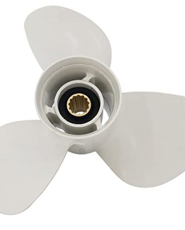 DLNIG 11 3/8x12-G Boat Moto Aluminum Propeller - for Yamaha Outboard Engines 25HP 30HP 40HP 45HP 50HP 55HP 60HP Replace 69W-45952-00-00 6H5-45952-00-00,13 Spline Tooth - Aluminum Outboard