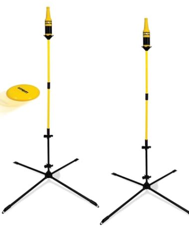 Kan Jam Bottle Smash - Outdoor Frisbee Toss Game, Play Polish Horseshoes in Backyard, Camping, Beach and More - Includes 175g Ultimate Flying Disc