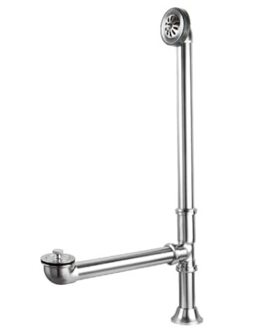Kingston Brass CC2081 Vintage Claw Foot Tub Drain Come with Lift and Turn, 27-5/8-Inch, Polished Chrome