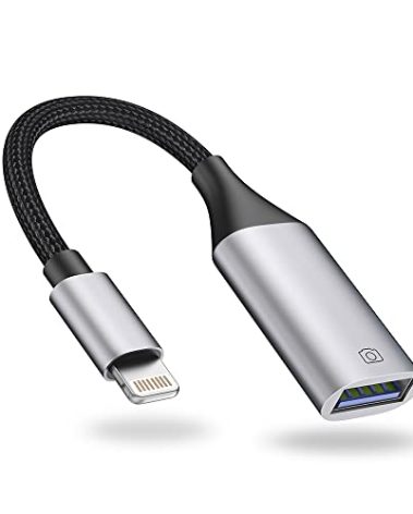 IVSHOWCO Lightning to USB Adapter [Apple MFi Certified], USB Camera Adapter for iPhone, iOS OTG Cable Adapter, Supports Flash Drive, Card Reader, Mouse, Keyboard