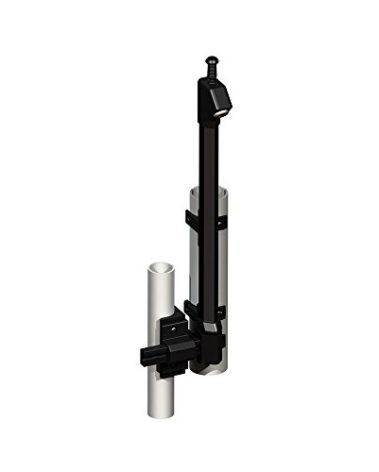 Black Round Post Adapter Kit For Trident, AquaLatch, and Protector Latches | For Chain Link Pool Fences | NW6149-BK