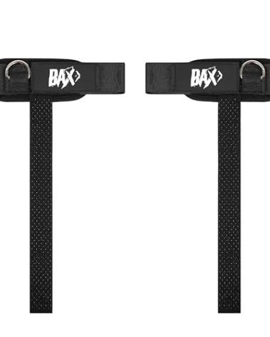 Ekko Weight Lifting Straps With Cuffed D Ring, Wrist Support for Men, Heavy Duty Thick Comfortable Lifting Straps, Secure Fit, Enhanced Grip, Straps for Weightlifting & Gym Training, Black