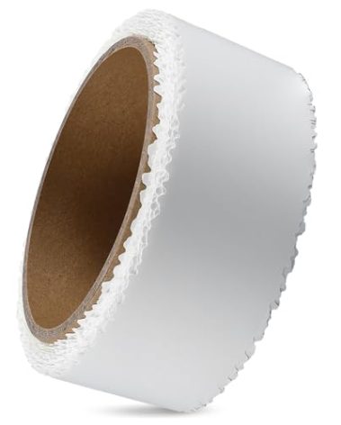 Saypacck Self Adhesive Stress Crack Tape Drywall Joint Tape Patch Wall Seam Patch Heavy Duty Smooth Roll for Concrete Repair, White(2'' X 50')