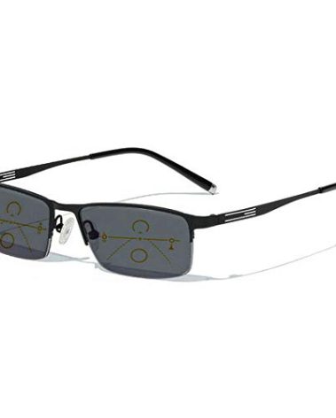 mincl/Photochromatic Progressive Multifocus Reading Glasses for Men (black, 2.5)