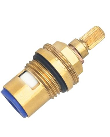 Meyffon 45883000 Ceramic Cartridge Compatible with Grohe Faucet Cartridge 1/2 Inch 1/4 Turn Clockwise Open 90 Degrees Right Side Close Cold Water for Ceramic Cartridge