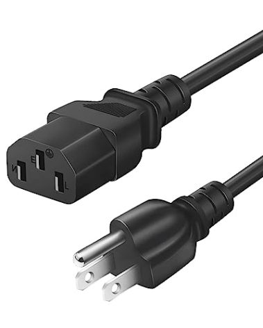 Projector Power Cord for Epson, Optoma, LG, ViewSonic, Hitachi, BenQ, Sony, Dell, Canon, NEC, InFocus Projector Replacement 3 Prong AC Power Cord Cable (IEC-60320 (IEC320) C13 to NEMA 5-15P) 3 Feet
