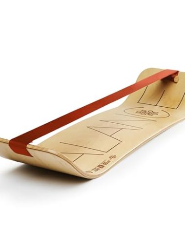 GIBBON SlackBoard - GiBoard Balance Board Kids & Adults - Slackline Balance Trainer - Slack Board Core Workout Equipment Home Gym Training - Standing Desk Exercise - Yoga, Agility, Pilates & More