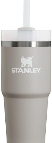 Stanley Quencher H2.0 Tumbler with Straw 14 oz | Flowstate 3-Position Lid | Cup Holder Compatible for Travel | Insulated Stainless Steel Cup | BPA-Free | Ash