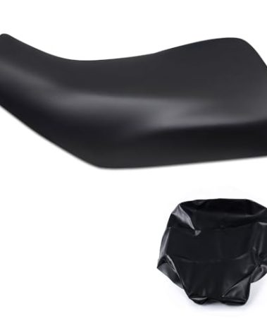 ALLGOOD Seat Cover Compatible with Honda Rancher 350 2000 2001 2002 2003 2004 2005 2006, Standard Waterproof PVC Leather Seat Cover Replacement, Black
