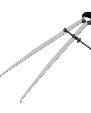 VIRTIONZ 454-10 Flat Leg Inside Calipers – 10" Precision Internal Measuring Tool – Spring-Type Caliper for Woodworking, Metalworking, and Machining Applications