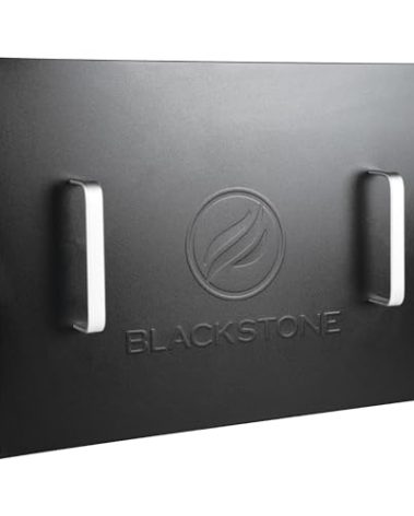 Blackstone 5079 Hard Cover Top Lid with Handle for 22" Griddle - Lightweight & Durable Storage Hood Cover - Powder Coated Steel - Flat Top Griddle Accessories Water Resistant Premium Model, Black
