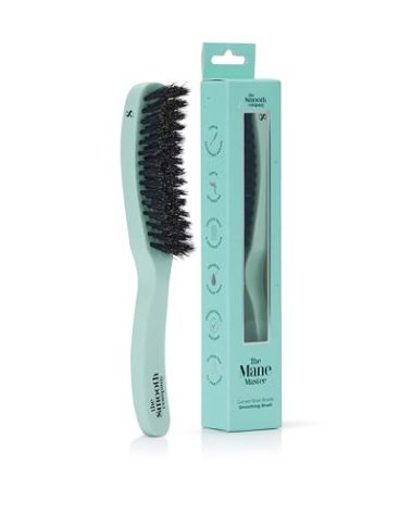 Mane Master™ Curved Boar Bristle Smoothing Hair Brush