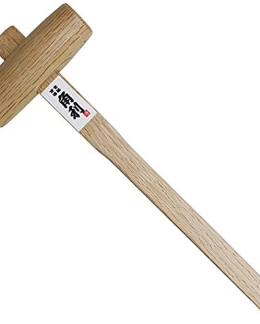 KAKURI Wooden Mallet Small for Woodworking 36mm Oak, Japanese Wood Mallet Hammer for Chiseling, Adjusting Japanese Plane, Assembling furniture, Made in JAPAN