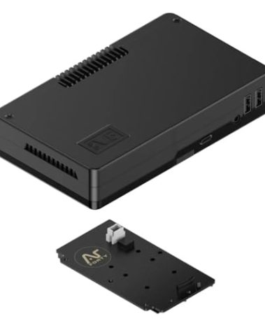 Argon ONE V5 M.2 Case | Raspberry Pi 5 Aluminum Case with M.2 Single NVME PCIE Slot | Passive and Active Cooling | Dual Full HDMI Port