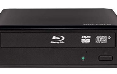 BUFFALO MediaStation Desktop 16x External Blu-ray Writer for PC with USB 3.0. TAA Compliant. Plays and Burns Blu-Rays, DVDs, and CDs.