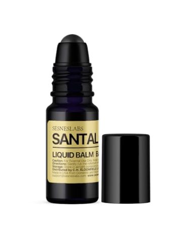 sesneslabs Santal Grass Roll-On, Perfume, Alcohol Free, Olfactive Marker, Niche Scent, Eucalyptus, Papyrus, Cardamom, Sandalwood Essential Oils Blend, Unisex Perfum for Women and Men 10ml/.33 fl Oz