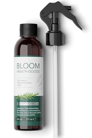 Rosemary & Fermented Rice Water Hair Growth Spray – Whole Plant Natural Ingredients for Strong, Healthy Hair (6 oz)
