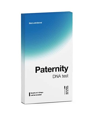 Premium DNA Paternity Home Test Kit - Results in 1-3 Business Days, Free Return Shipping by SecuriGene Labs