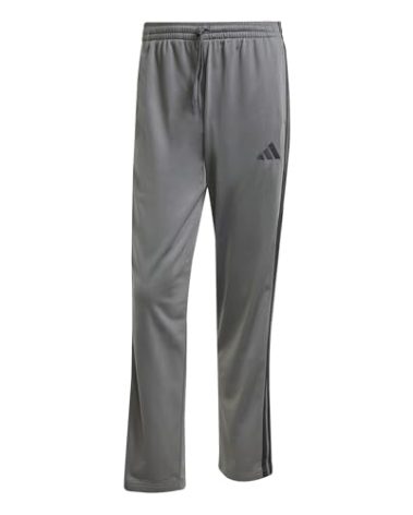 adidas Men's 3-Stripes Tricot Opem Hem Track Pants, Grey